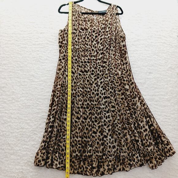 Dress Size 12 Leopard Mob Wife Maxi Coquette Safari Glam Retro Maximalist 2pcs - Picture 7 of 16